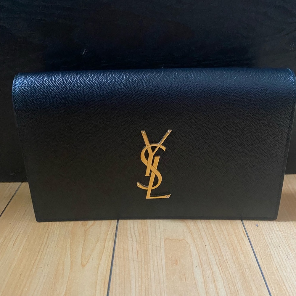 Uptown monogram YSL clutch